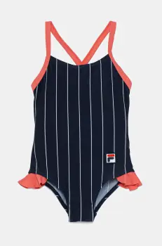 Fila costum de baie dintr-o bucata pentru copii LOMELLINA AOP culoarea albastru marin, FAK0422 imagine