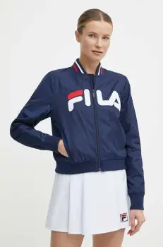 Fila geaca bomber Larkana femei, culoarea albastru marin, de tranzitie, FAW0758 imagine