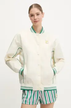 Fila geaca bomber Leme culoarea bej, de tranzitie, oversize, FAW0999 imagine