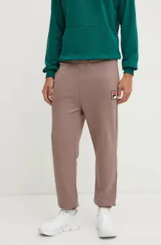 Fila pantaloni de trening Baydon culoarea bej, neted, FAU0149 imagine