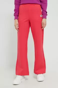 Fila pantaloni de trening femei, culoarea portocaliu, neted imagine