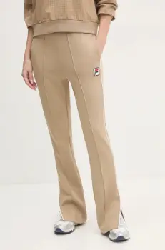 Fila pantaloni de trening Laiben culoarea bej, neted, FAW0778 imagine