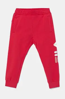 Fila pantaloni de trening pentru copii BALBOA culoarea roz, cu imprimeu, FAK0124 imagine