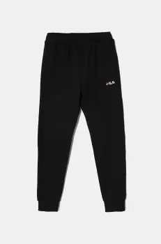 Fila pantaloni de trening pentru copii BREDDORF culoarea negru, melanj imagine