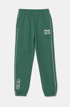 Fila pantaloni de trening pentru copii IGENSDORF culoarea verde, cu imprimeu, FAT0668 imagine
