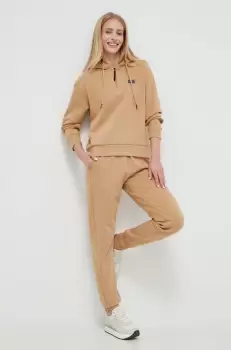 Fila pantaloni de trening VR46 culoarea bej, neted imagine