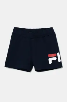 Fila pantaloni scurti copii BILICE culoarea albastru marin, cu imprimeu, talie reglabila, FAK0417 imagine