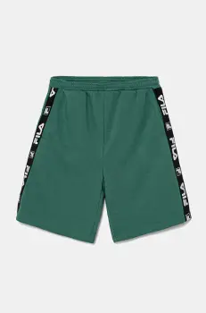 Fila pantaloni scurti copii IDEN culoarea verde, talie reglabila, FAT0673 imagine