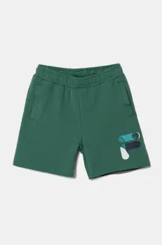 Fila pantaloni scurti copii LISINE culoarea verde, cu imprimeu, talie reglabila, FAK0409 imagine