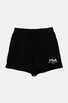 Fila pantaloni scurti copii LOHME culoarea negru, cu imprimeu, talie reglabila, FAT0630 imagine