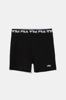 Fila pantaloni scurti copii LOHRA culoarea negru, cu imprimeu, FAT0657 imagine
