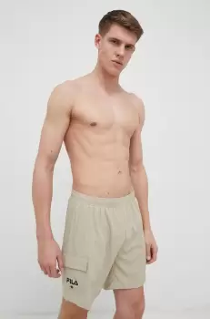 Fila pantaloni scurti de baie culoarea bej imagine