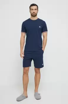 Fila pijama barbati, culoarea albastru marin, cu imprimeu imagine