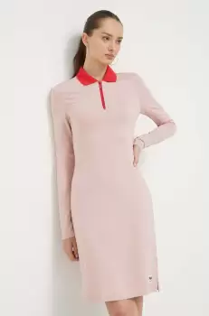 Fila rochie culoarea roz, mini, drept imagine