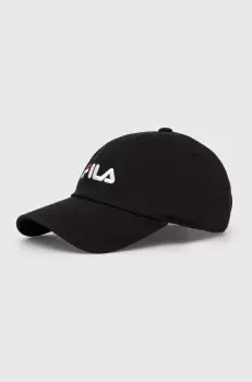 Fila sapca de baseball din bumbac culoarea negru, cu imprimeu imagine
