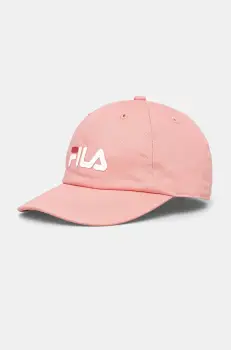 Fila sapca de baseball din bumbac LEVERKUSEN culoarea roz, cu imprimeu, FCK0033 imagine