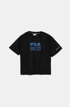 Fila tricou copii IGGENSBACH culoarea negru, cu imprimeu, FAT0670 imagine