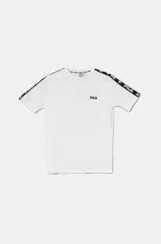 Fila tricou de bumbac pentru copii IDELBERG culoarea alb, cu imprimeu, FAT0672 imagine