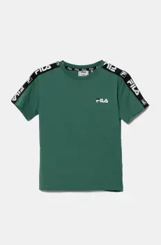Fila tricou de bumbac pentru copii IDELBERG culoarea verde, cu imprimeu, FAT0672 imagine