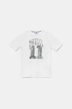 Fila tricou de bumbac pentru copii ILLERRIEDEN culoarea alb, cu imprimeu, FAT0681 imagine
