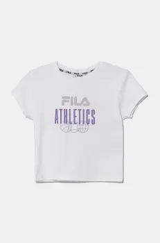Fila tricou de bumbac pentru copii ISNY culoarea alb, FAT0635 imagine