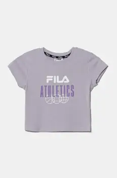 Fila tricou de bumbac pentru copii ISNY culoarea violet, FAT0635 imagine