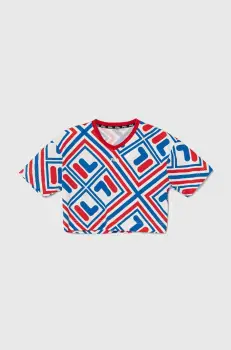 Fila tricou de bumbac pentru copii LANGENHAGEN culoarea rosu imagine