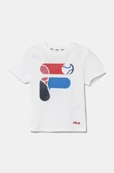 Fila tricou de bumbac pentru copii LONJA culoarea alb, cu imprimeu, FAK0410 imagine
