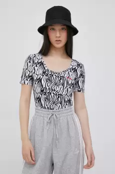 Fila tricou femei, culoarea negru imagine