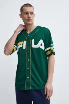 Fila tricou Lashio barbati, culoarea verde, cu imprimeu, FAM0652 imagine