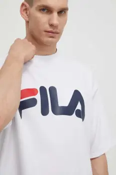 Fila tricou Lowell barbati, culoarea alb, cu imprimeu, FAM0655 imagine