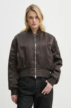 Filippa K geaca bomber culoarea maro, de tranzitie, 31568 imagine