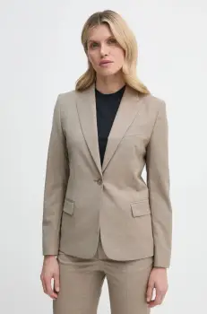 Filippa K geaca de lana culoarea bej, un singur rand de nasturi, neted, 29107 imagine