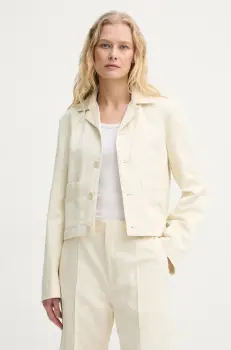 Filippa K geaca din amestec de in culoarea bej, de tranzitie, 31196 imagine