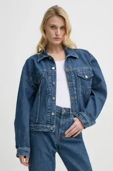 Filippa K geaca jeans culoarea albastru marin, de tranzitie, 31380 imagine