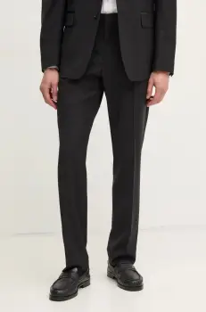 Filippa K pantaloni de lana culoarea negru, mulata, 31585 imagine