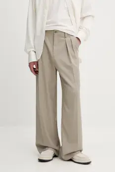 Filippa K pantaloni din lana culoarea bej, drept, 29803 imagine