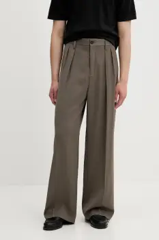 Filippa K pantaloni din lana culoarea maro, drept, 29803 imagine