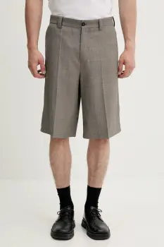 Filippa K pantaloni scurti din lana culoarea maro, 31434 imagine