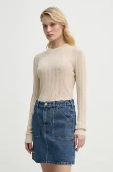 Filippa K pulover de bumbac femei, culoarea bej, light, 31316 imagine