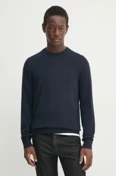 Filippa K pulover de lana barbati, culoarea albastru marin, light, 28928 imagine