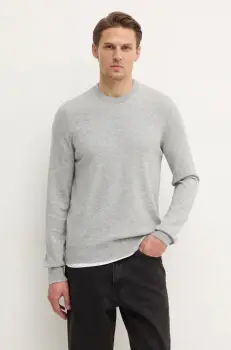 Filippa K pulover de lana barbati, culoarea gri, light, 28926 imagine