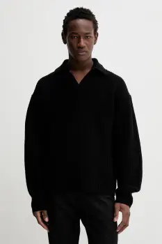 Filippa K pulover de lana culoarea negru, calduros, 31897 imagine