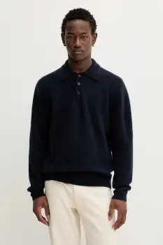 Filippa K pulover din amestec de lana culoarea bleumarin, 31696 imagine