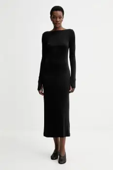 Filippa K rochie culoarea negru, maxi, mulata, 31740 imagine
