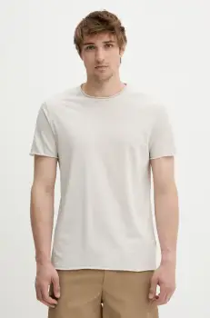 Filippa K tricou din bumbac culoarea bej, uni, 28474 imagine