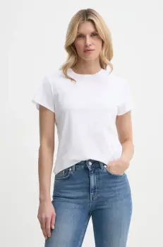 Filippa K tricou din bumbac femei, culoarea alb, 28904 imagine
