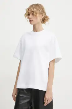 Filippa K tricou din bumbac femei, culoarea alb, 30648 imagine