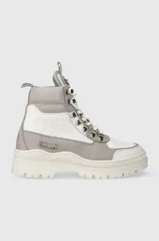 Filling Pieces botine Mountain Onyx femei, culoarea gri, cu toc plat, 64333811901 imagine