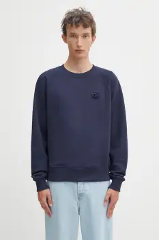 Filling Pieces hanorac de bumbac Embroidered Knot culoarea bleumarin, uni, 422530500143 imagine